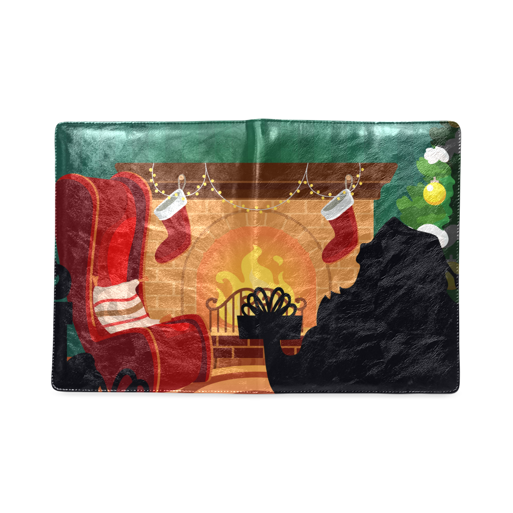 Cosy Christmas Fireplace Stockings Santa Claus Custom NoteBook B5