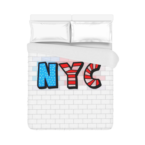 NYC by Popart Lover Duvet Cover 86"x70" ( All-over-print)