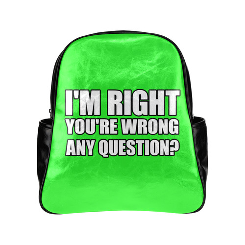 i'm right Multi-Pockets Backpack (Model 1636)