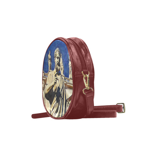 St. Peter's Basilica Rome Italy Round Sling Bag (Model 1647)