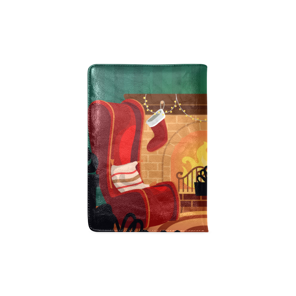 Cosy Christmas Fireplace Stockings Santa Claus Custom NoteBook A5