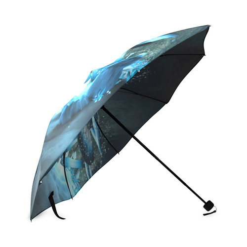 Blue Ice Fairytale World Foldable Umbrella (Model U01)