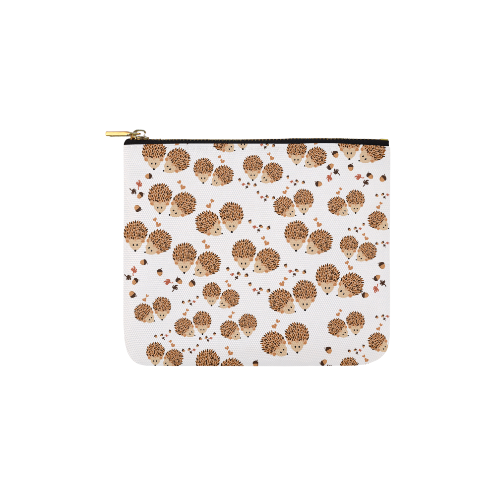 Hedgehogs in autumn Carry-All Pouch 6''x5''