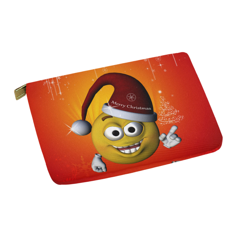 The funny christmas smiley Carry-All Pouch 12.5''x8.5''