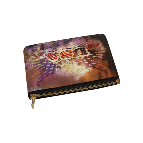 the USA with wings Carry-All Pouch 9.5''x6''