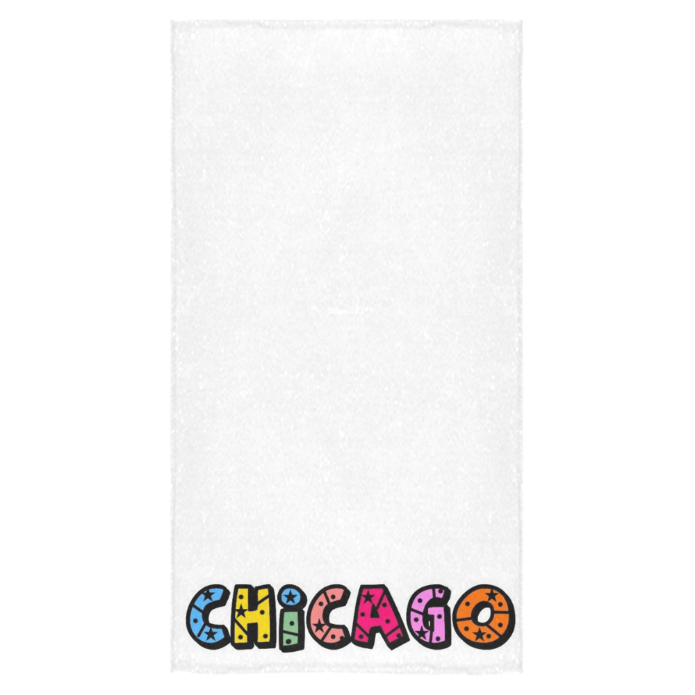 Chicago by Popart Lover Bath Towel 30"x56"