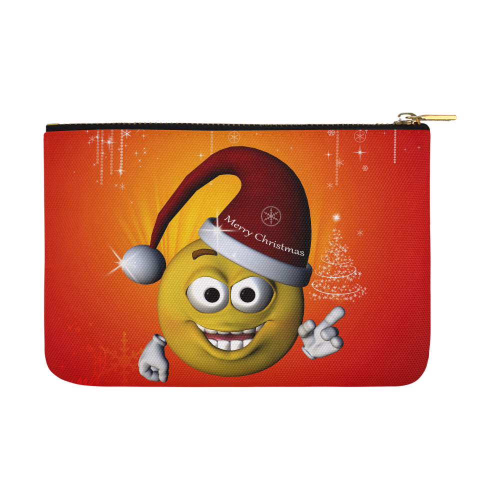 The funny christmas smiley Carry-All Pouch 12.5''x8.5''