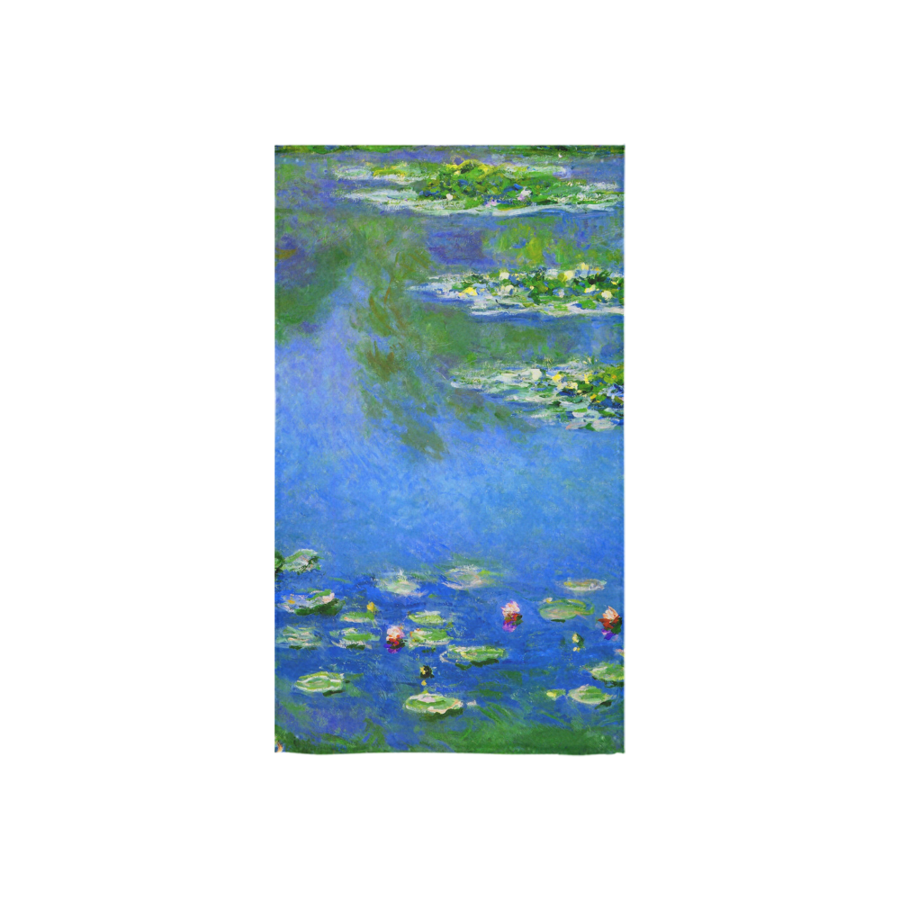 Claude Monet Water Lilies 1906 Floral Fine Art Custom Towel 16"x28"