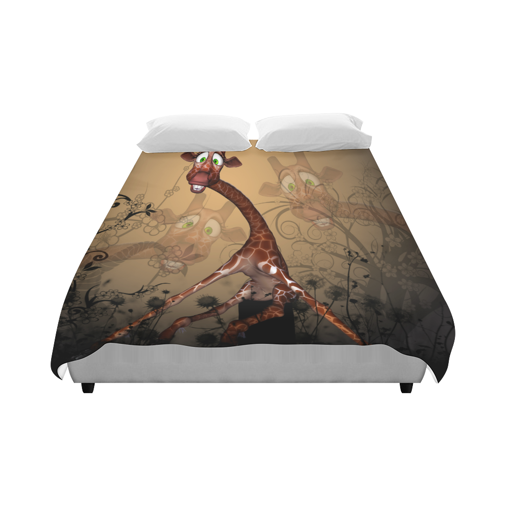 Sweet, cute giraffe Duvet Cover 86"x70" ( All-over-print)