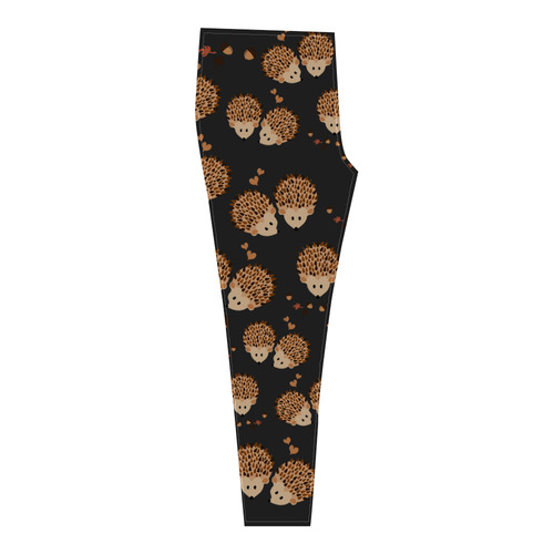 Hedgehogs in autumn Cassandra Women's Leggings (Model L01)