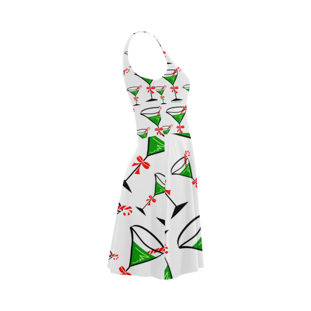 Holiday Candy Cane Martini Atalanta Sundress (Model D04)