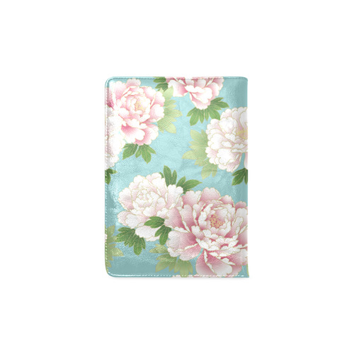 Beautiful Pink Peony Vintage Japanese Floral Custom NoteBook A5