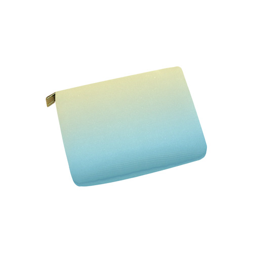 Blue Pastels Ombre Graduated Colors Carry-All Pouch 6''x5''