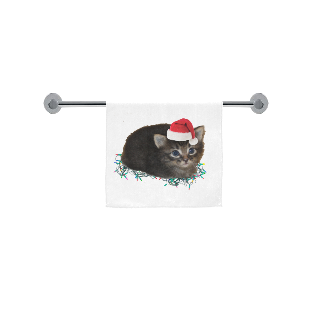 Christmas Kitten Custom Towel 16"x28"