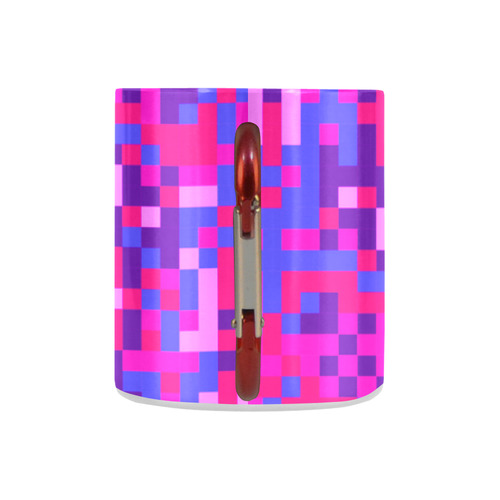 New Pixel art designers MUG : Vintage pink blue edition 70s inspired fresh Art Classic Insulated Mug(10.3OZ)