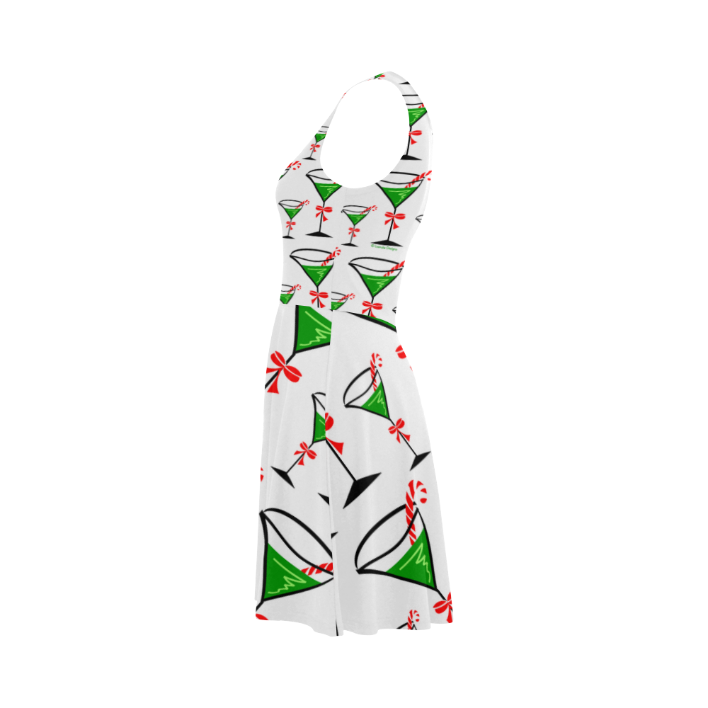 Holiday Candy Cane Martini Atalanta Sundress (Model D04)