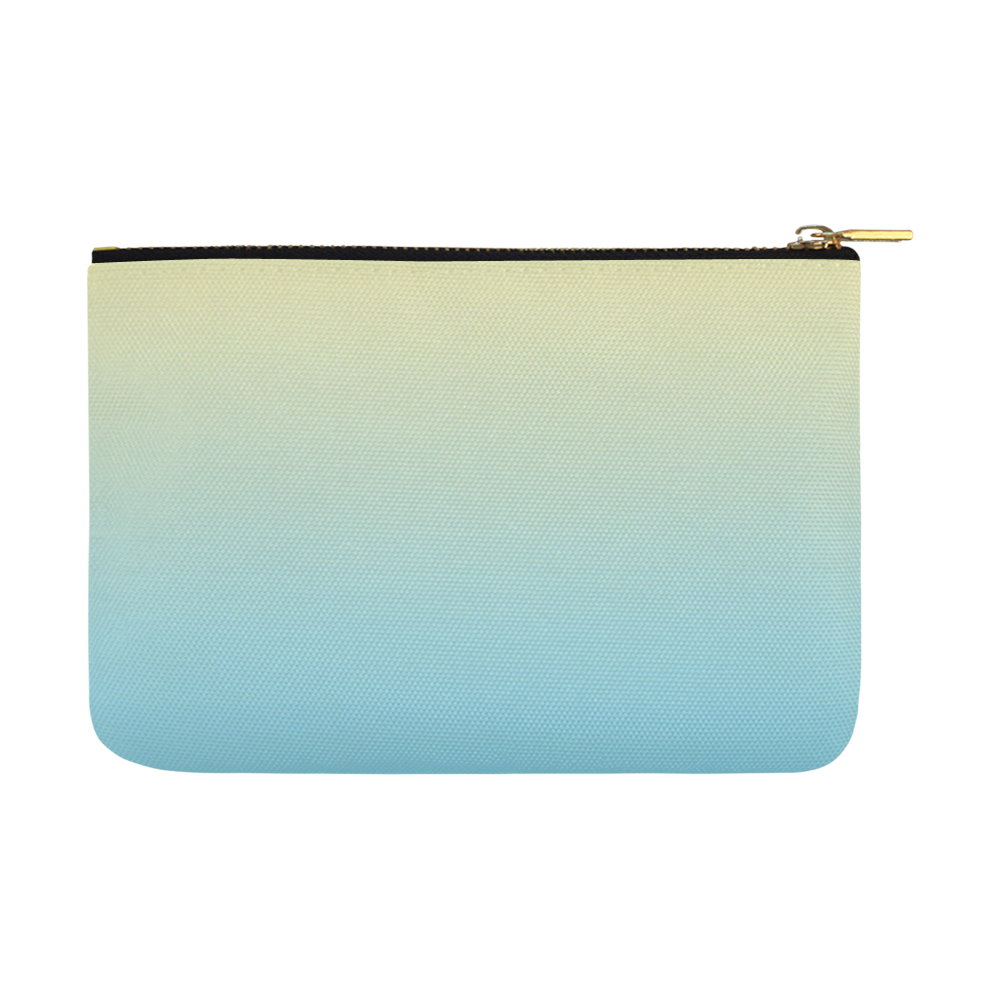 Blue Pastels Ombre Graduated Colors Carry-All Pouch 12.5''x8.5''