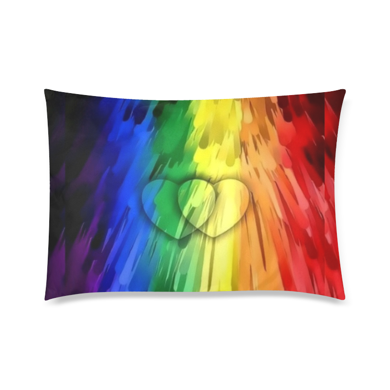 Prid Colors by Nico Bielow Custom Zippered Pillow Case 20"x30" (one side)