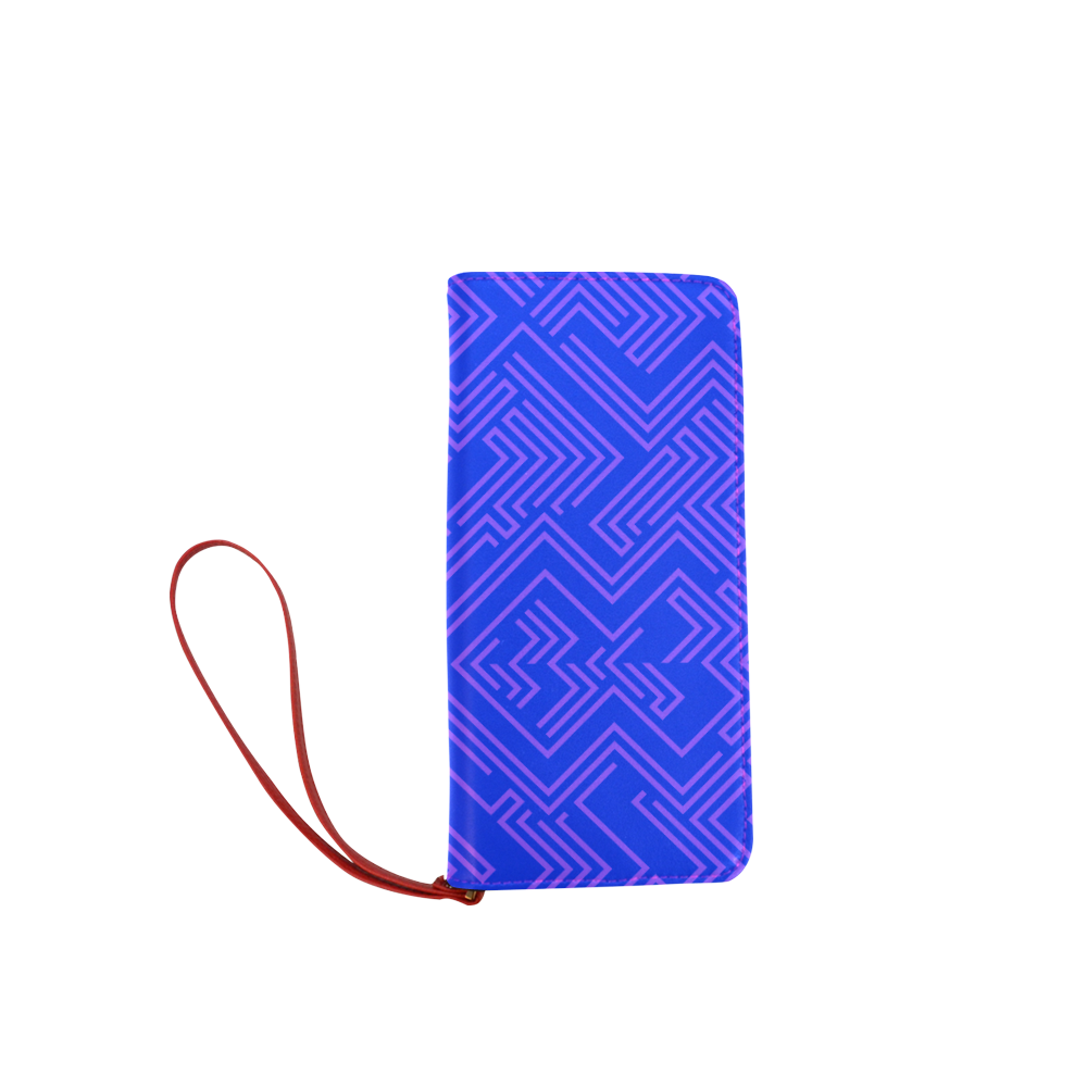 Designers original wallet : Blue edition with stripes Women's Clutch Wallet (Model 1637)