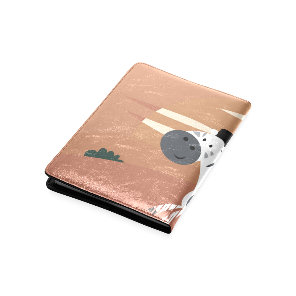 New! Notebook with hand-drawn Zebra / Brown safari edition 2016 Custom NoteBook A5