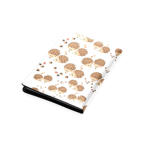 Hedgehogs in autumn Custom NoteBook A5