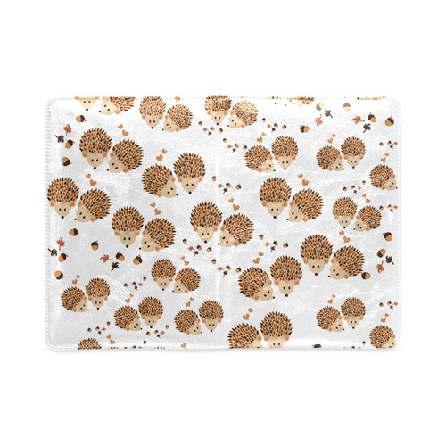 Hedgehogs in autumn Custom NoteBook A5