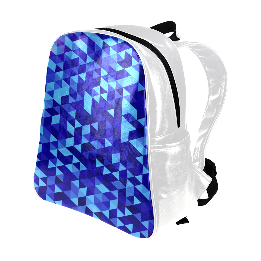 Crystal blue designers little fashion Bag : New arrival in Shop for Kids! Multi-Pockets Backpack (Model 1636)