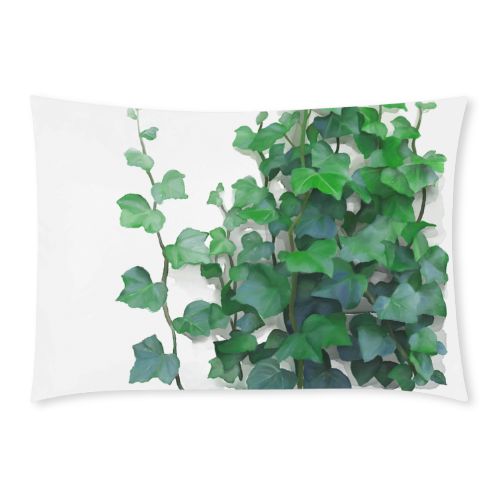 Watercolor Ivy - Vines Custom Rectangle Pillow Case 20x30 (One Side)