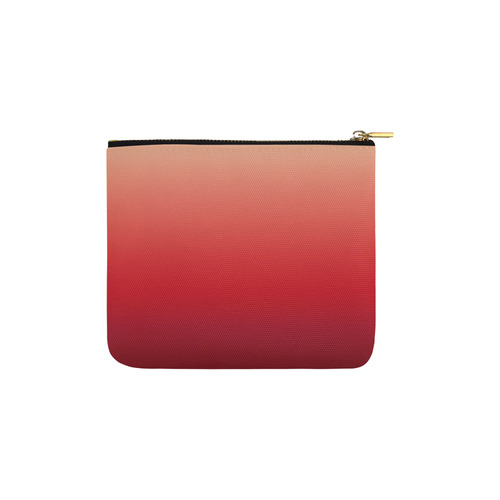 Red Ombre Graduated Colors Carry-All Pouch 6''x5''