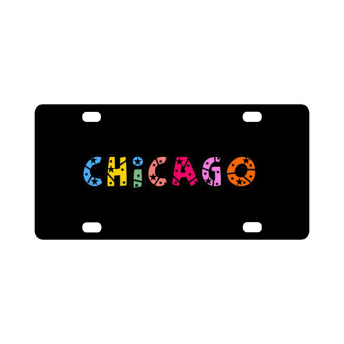 Chicago by Popart Lover Classic License Plate