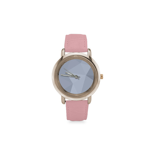 New geometric abstract Lady stylish Watches / Pink edition Women's Rose Gold Leather Strap Watch(Model 201)