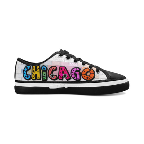 Chicago by Popart Lover Women's Canvas Zipper Shoes/Large Size (Model 001)