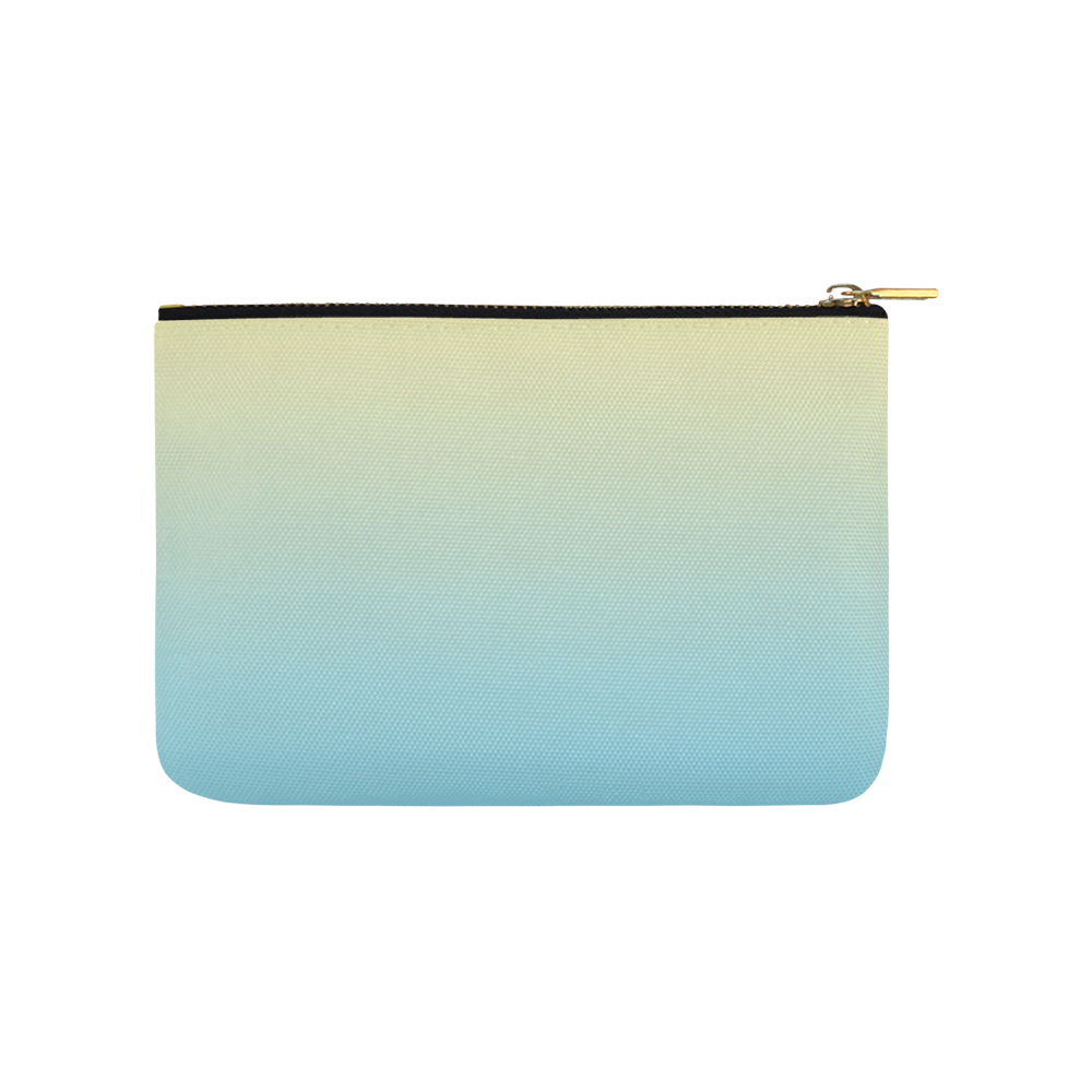 Blue Pastels Ombre Graduated Colors Carry-All Pouch 9.5''x6''