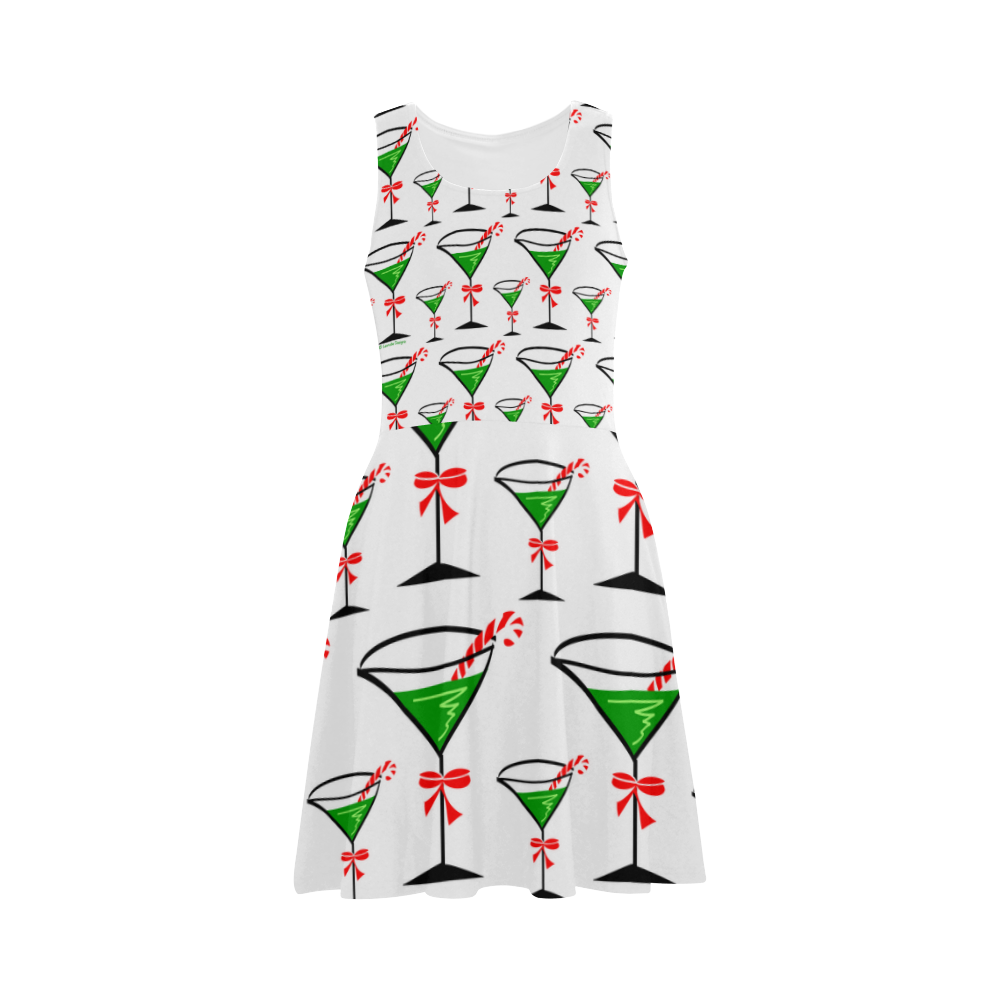 Holiday Candy Cane Martini Atalanta Sundress (Model D04)