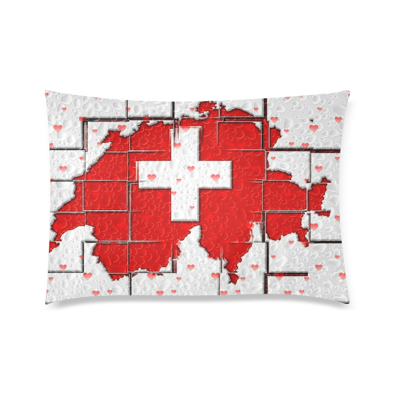 Swiss by Nico Bielow Custom Zippered Pillow Case 20"x30" (one side)