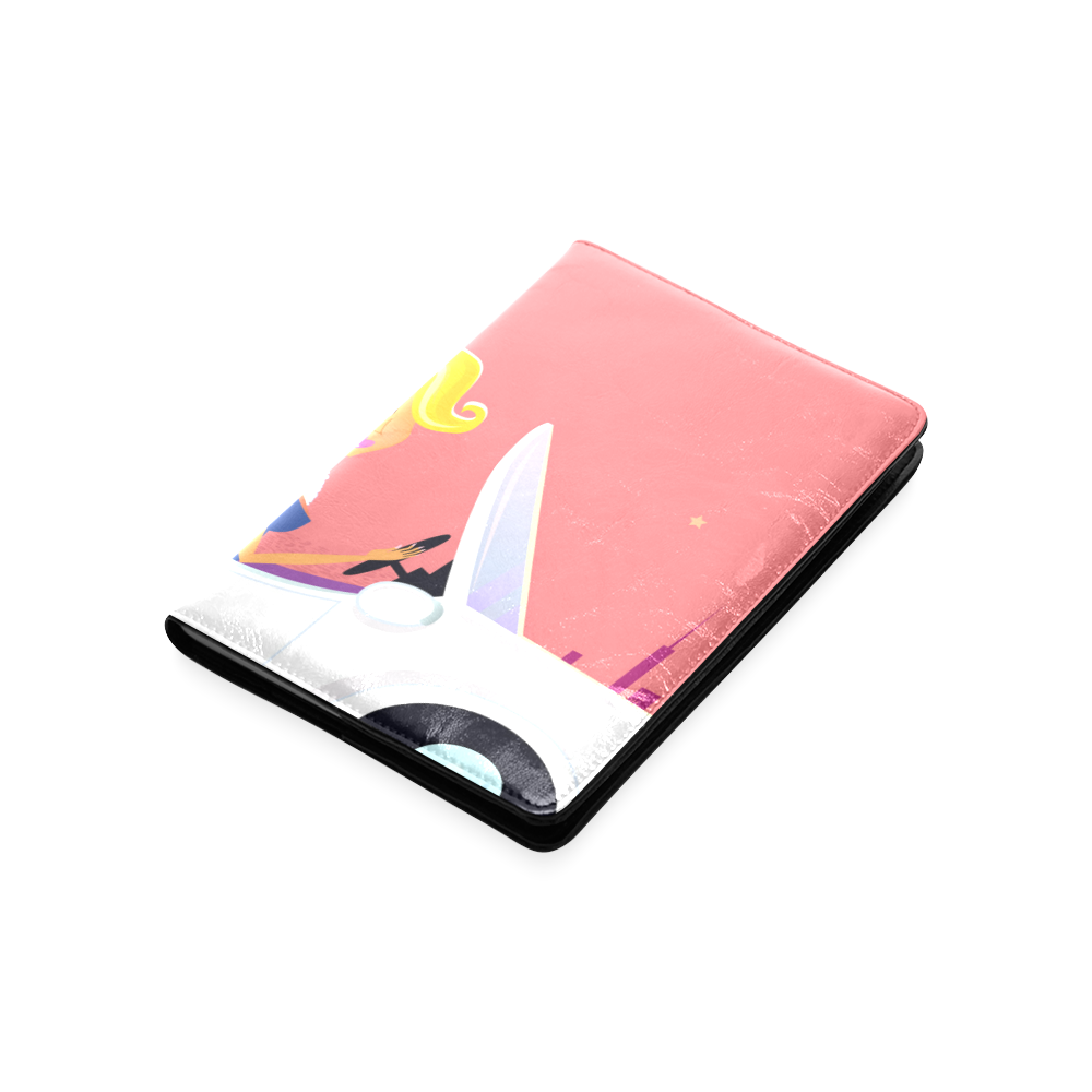 New designers Notebook : hand-drawn stylish blond Lady Custom NoteBook A5