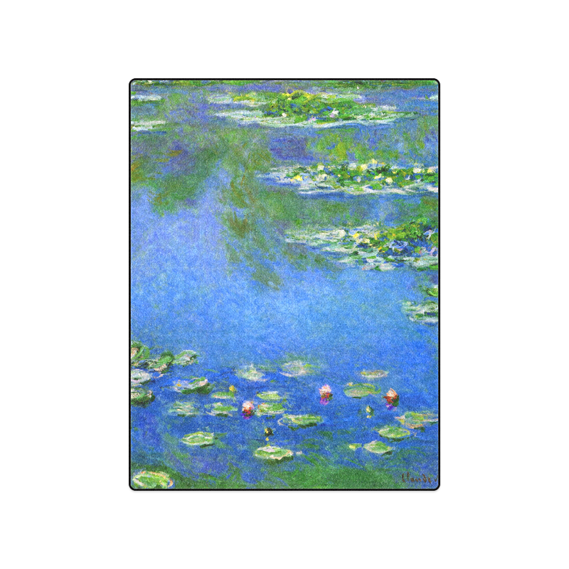Claude Monet Water Lilies 1906 Floral Fine Art Blanket 50"x60"