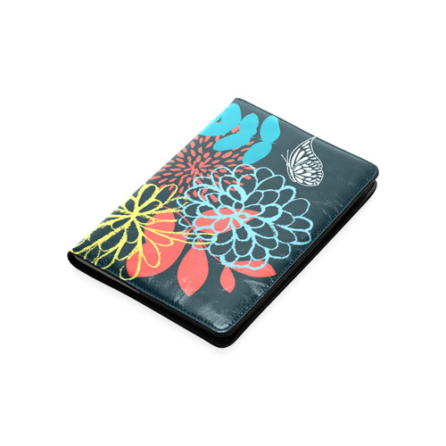 Colorful Abstract Flowers Butterfly Floral Custom NoteBook A5