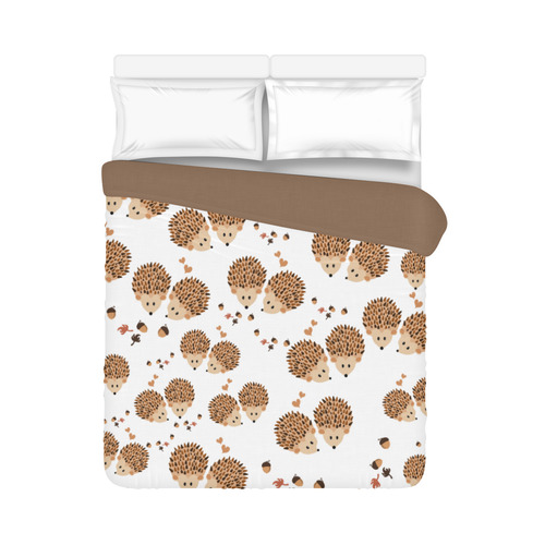 Hedgehogs in autumn Duvet Cover 86"x70" ( All-over-print)