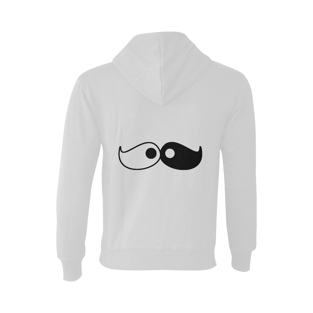 Yin Yang Moustache Oceanus Hoodie Sweatshirt (NEW) (Model H03)