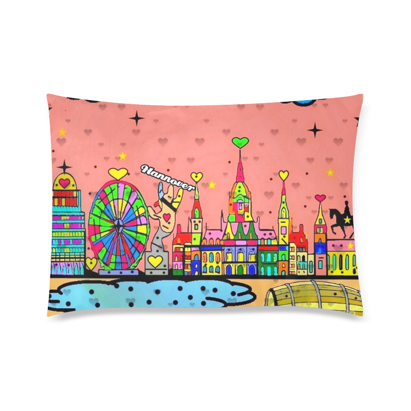 Hannover by Nico Bielow Custom Zippered Pillow Case 20"x30" (one side)