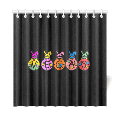 Vegas by Popart Lover Shower Curtain 72"x72"
