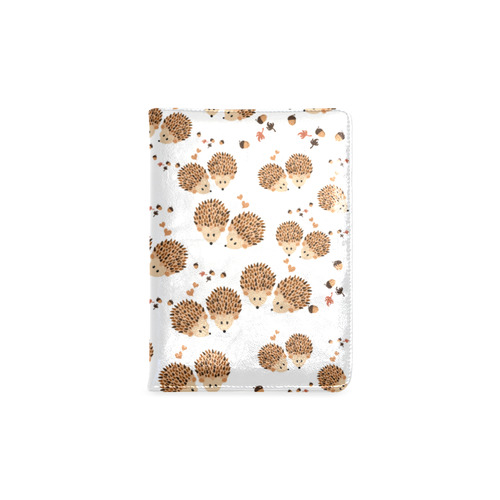 Hedgehogs in autumn Custom NoteBook A5