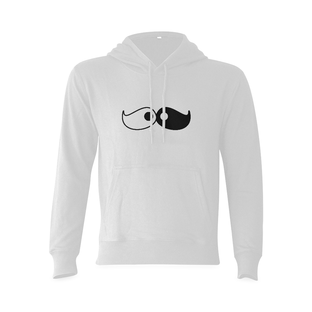 Yin Yang Moustache Oceanus Hoodie Sweatshirt (NEW) (Model H03)