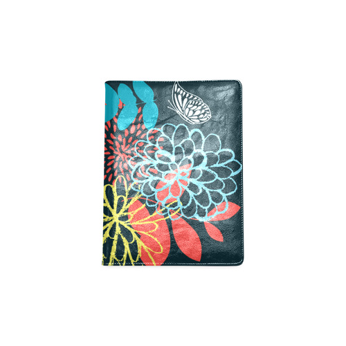Colorful Abstract Flowers Butterfly Floral Custom NoteBook B5