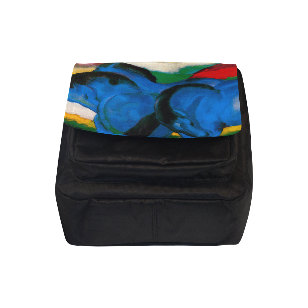 The Little Blue Horses by Franz Marc Crossbody Nylon Bags (Model 1633)