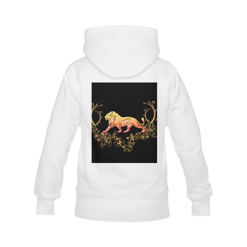 Awesome lion in gold and black Men's Classic Hoodie (Remake) (Model H10)