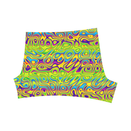 Multicolored Swimming Dots Briseis Skinny Shorts (Model L04)