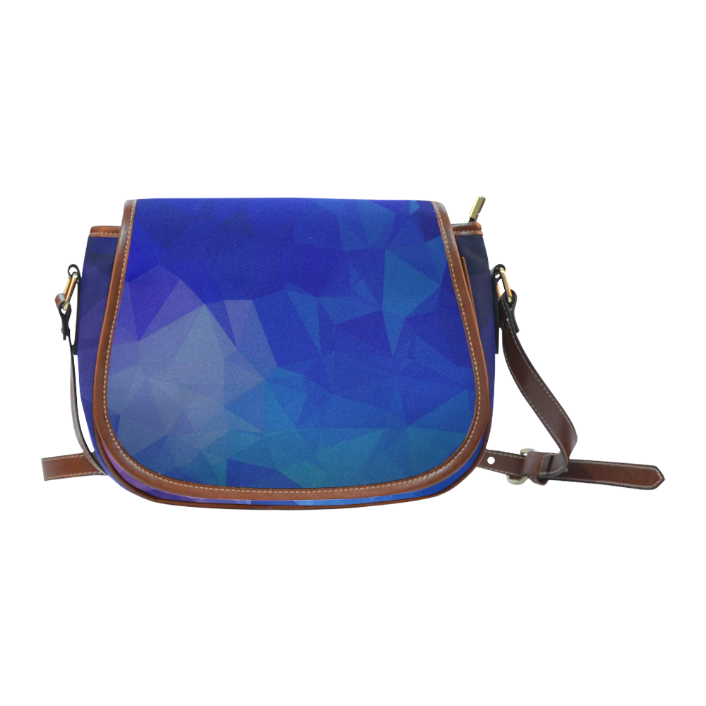 Original stylish designers Vintage bag : Blue is here! Saddle Bag/Small (Model 1649) Full Customization