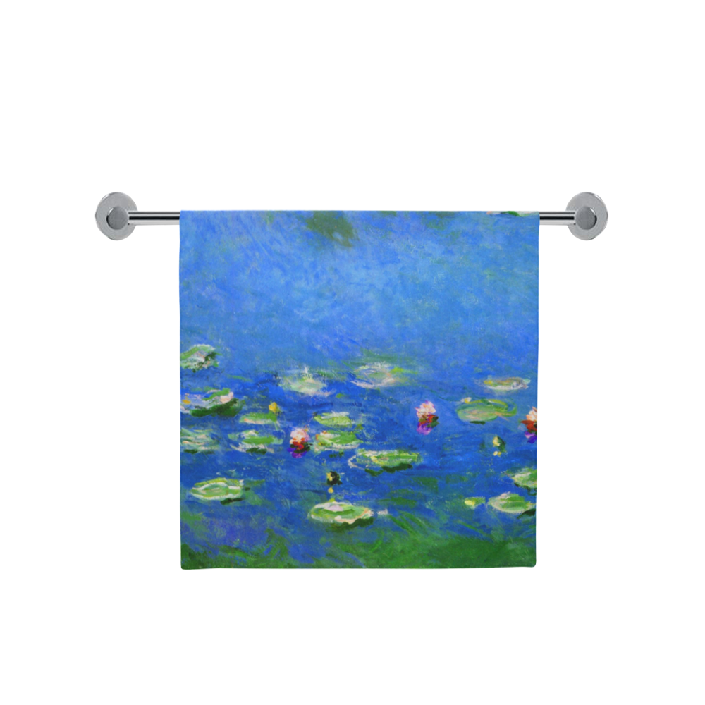 Claude Monet Water Lilies 1906 Floral Fine Art Bath Towel 30"x56"